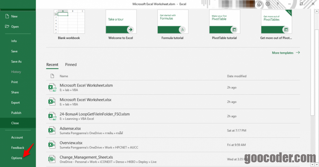 Excel Enable Developer - GooCoder